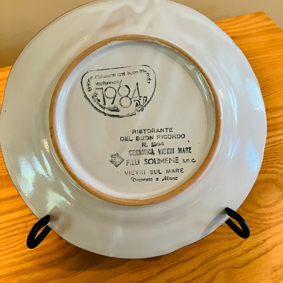 Del Buon Ricordo Italian ceramic plate - Picture 8 of 11